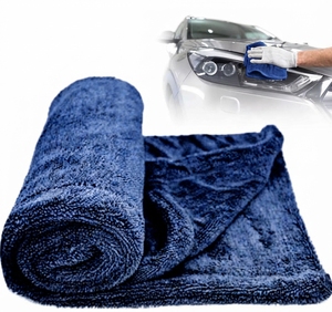 Toalla de microfibra para secar el coche, de doble capa, sin bordes, de secado rápido y sin rayas - Product Image 2