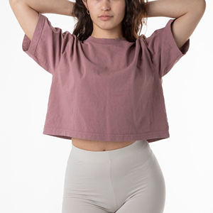 Camiseta Deportiva para Mujer, 100% Algodón, Manga Corta, Corte Recto, Transpirable, Cómoda, Holgada, Estilo Oversize, Verano, Personalizable - Product Image 2