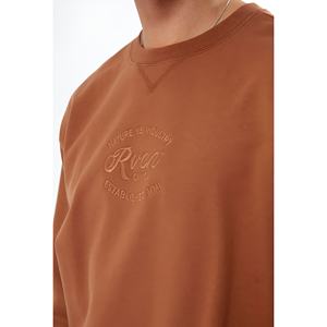 Sudadera de Cuello Redondo Extra Grande para Hombre de Alta Calidad con Logotipo Personalizado, Sudadera Informal de Algodón y Felpa, Ropa Urbana OEM - Product Image 2