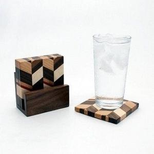 Classic Design Bone Inlay Coasters High Quality <b>Resin</b> & Mother of Pearl Inlay Serving <b>Stone</b> Mats & Pads - Product Image 6