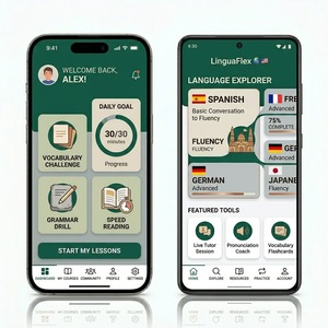 แอปเรียนภาษา RoyalCraft สำหรับ iOS และ Android เรียนภาษาอังกฤษ สเปน ฝรั่งเศส เยอรมัน ฝึกพูดภาษา ฝึกทักษะภาษาประจำวัน - Product Image 4
