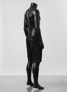 กางเกงขาสั้นคาร์โก้ผู้ชายสำหรับฤดูร้อน กางเกงขาสั้นคาร์โก้ลำลองสไตล์ไฮสตรีทเหนือเข่า ผ้าฝ้าย กางเกงขาสั้นซาฟารีสำหรับผู้ชาย - Product Image 3