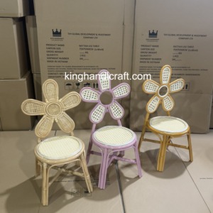 Wholesale Handmade Rattan <b>Kids</b> <b>Chair</b> Rental for Events Wedding Party Birthday Photography Studio - Product Image 4