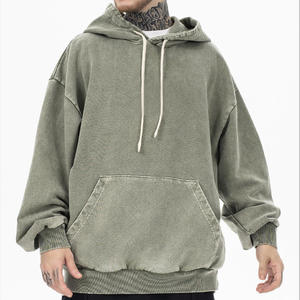 Sudadera con Capucha para Hombre, Estilo Retro, de Algodón Grueso, Informal, para Uso Diario - Product Image 4