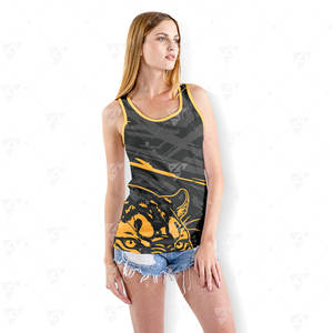 Débardeur sans manches léger et respirant de haute qualité, imprimé par sublimation, pour homme, noir, blanc, rouge, col rond, pour l'été - Product Image 2