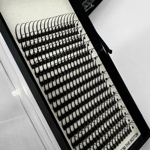 ขนตาปลอมคุณภาพสูงแบบขายส่ง ขนตาแบบ Spike 12/16 แถว สีดำด้าน เส้นใยสังเคราะห์ C/CC/D/DD/M/L รับผลิตแบรนด์ส่วนตัว - Product Image 1