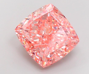 Diamante Cultivado en Laboratorio con Certificación IGI, Corte Cuadrado Cojín de 13.06 CT, Color Rosa Intenso, Claridad VS2, CVD ROYAL GEMS, para Joyería - Product Image 3