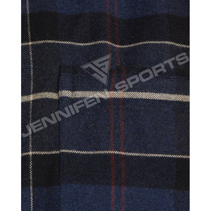 Chemise classique pour homme en flanelle unie à manches longues, décontractée, à un bouton, 100 % laine, infroissable, respirante, collection hiver, taille XL, OEM - Product Image 2