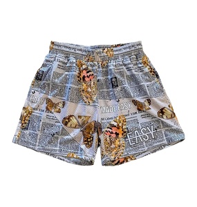 Nuevos pantalones cortos de ejercicio ecológicos para hombre, 100% algodón, malla de secado rápido, poliéster, colores sólidos, estampado de transferencia por sublimación - Product Image 1