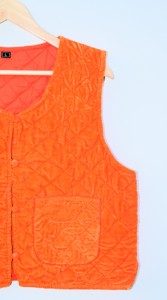 Gilet matelassé léger 100 % coton velours pour femme, sans manches, avec poche avant, élégant, pour superposer, cadeau, décontracté, motif floral - Product Image 5