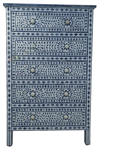 ILAHI's Bone Inlay <b>Drawer</b> Modern Design Agate Detailing <b>Storage</b> Portable Home Furniture - Product Image 6