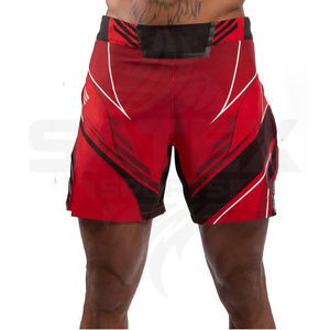 Shorts de Muay Thai MMA Hechos a Medida de Fábrica al por Mayor, Unisex, Transpirables, Elásticos, Ligeros, de Secado Rápido, Duraderos, 100% Poliéster, Deportivos - Product Image 1