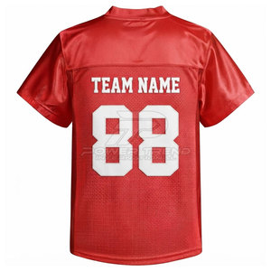 Manufacturer Custom <b>Mesh</b> Football Jersey Sublimation Printed Sports Shirt With Team Name Number And Logo Printing - Product Image 2