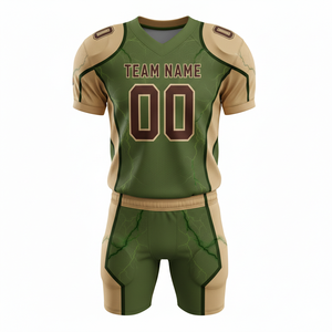 American Football Uniform Set Jersey <b>Pants</b> Heat-Transfer Printed Custom Team Name Unisex Adult Sports All Seasons 100% Polyester - Product Image 3
