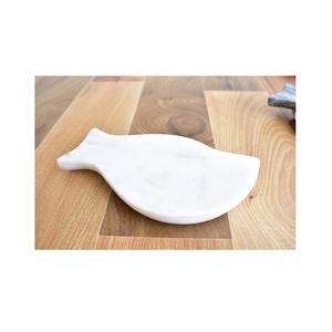 Handcrafted White Marble Leaf-Shaped Serving Tray Decorative Marble Platter for Home <b>Kitchen</b> - Product Image 6
