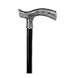 Bastón de Metal Ajustable de Diseño con Acabado Elegante para una Ayuda de Movilidad Moderna y un Aspecto Sofisticado - Product Image 1