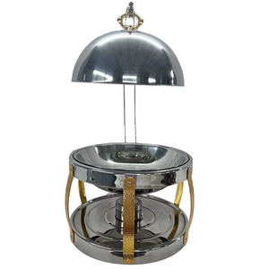 Réchaud alimentaire au design unique, plat de service décoratif plaqué argent, fournisseur d'Inde, style tendance - Product Image 6