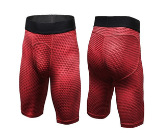 <b>Men</b> Compression <b>Shorts</b> Mid Waist Elastic Quick Dry Sporty Dot <b>Pattern</b> Spandex Polyester <b>Short</b> <b>Shorts</b> - Product Image 6