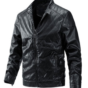 เสื้อแจ็คเก็ตหนังแฟชั่นผู้ชายแบบสั่งตัดใหม่ล่าสุด ระบายอากาศได้ดี ราคาประหยัด - Product Image 1