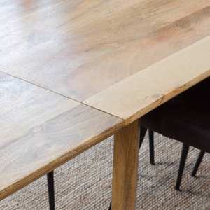 Table à manger Vandana Solace Hexa avec extensions en bois de manguier - Product Image 4