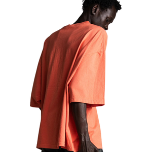T-shirt Homme Oversize Col Rond Manches Courtes Évasées Épaules Tombantes Coupe Boxy Décontracté Streetwear Personnalisé Vente en Gros Coton Vêtements - Product Image 2