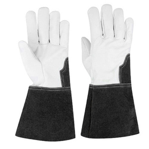 Gants en cuir pleine fleur grainé, haute visibilité, pour travaux d'hiver, résistants à l'abrasion et à la chaleur, pour soudage TIG, réfléchissants, de sécurité, pour la construction - Product Image 6