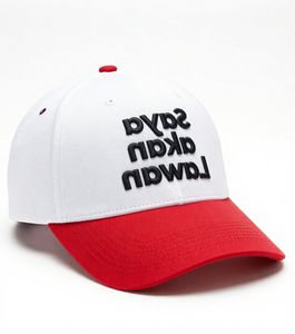 Premium White Red Baseball <b>Cap</b> with <b>Bold</b> Embroidered Typography Adjustable Unisex Casual Streetwear Fashion Hat Design for Daily - Product Image 4