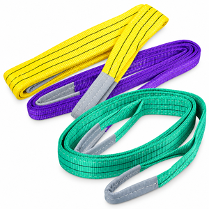 Eslingas Planas de Alta Resistencia, Serie de Eslingas de Poliéster de Alta Tenacidad con Ojales Reforzados, Proveedor de Fábrica en Vietnam - Product Image 1