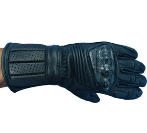 Gants de moto en cuir pleine main avec protection rigide des articulations, compatibles écran tactile, pour motards de course, avec logo personnalisé, vente en gros - Product Image 4