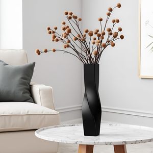 Vase à fleurs en aluminium fait main de qualité supérieure, élégant centre de table décoratif pour maisons de luxe, hôtels, complexes hôteliers, bureaux de direction - Product Image 4