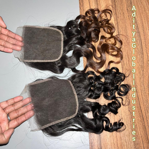 Extensiones de Cabello Humano Indio Rizado con Cierre de Encaje HD, Calidad Súper Premium, Directo de Fábrica, Precio al por Mayor - Product Image 1