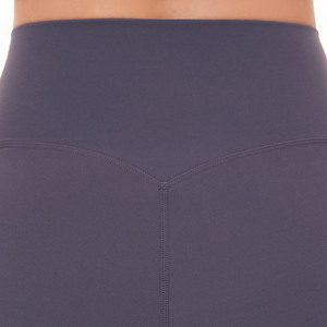 Shorts de Yoga de Cintura Baja con Encaje, Sin Costuras, Estampados, Elásticos en Cuatro Direcciones, de Spandex y Poliéster, Largos hasta la Rodilla, Ropa Deportiva para Mujer - Product Image 5