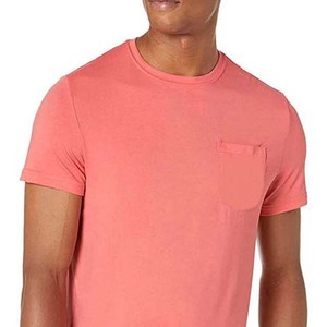 T-shirts pour hommes à prix avantageux, manches courtes, vêtements d'été, coton, style streetwear, couleur rose, col rond, grande taille, séchage rapide, respirant - Product Image 2