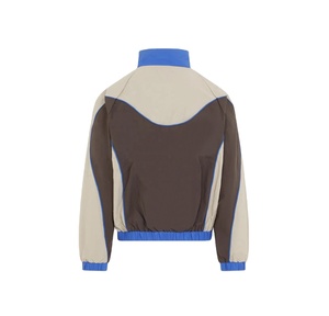 Veste coupe-vent respirante pour homme avec empiècements, logo personnalisé, vente en gros, vêtements de sport d'extérieur, veste coupe-vent - Product Image 2