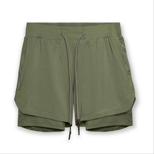 Custom Gym Wear Running Short Set Training Men's Sports Short Wear Double <b>Layer</b> Shorts for Men - Product Image 1