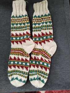 Multi colors yarn hand knitted Woolen <b>Winter</b> <b>Socks</b> - Product Image 2
