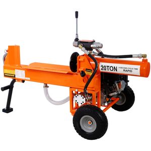 Portable 20 Ton <b>Auto</b> Return Ram <b>System</b> Gear Pump 7HP <b>Engine</b> Horizontal Full Beam Steel Wedge Firewood Splitter Log Stoves - Product Image 2