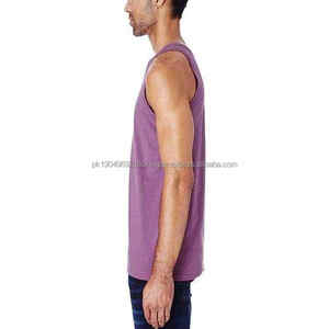 2025 New Design Gym Workout 100% Cotton Men Tank Tops Fitness Singlet <b>Bodybuilding</b> Sleeveless 100% Cotton <b>Vest</b> - Product Image 4