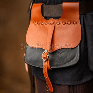 Bolsa de cuero genuino de alta calidad con logotipo personalizado, nueva bolsa de cuero de moda para hombres y mujeres, bolsa para herramientas de cuero, bolsa para teléfono inteligente. - Product Image 2