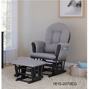 1615-2070 Solid Wood Glider Rocker & Ottoman - Product Image 4