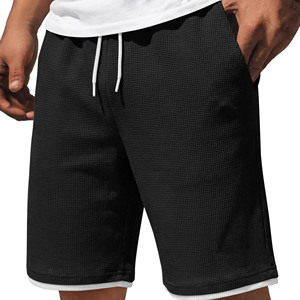 Shorts de jogging vintage délavés et déchirés pour homme, style streetwear, effet soleil et acide, pour le sport et l'extérieur - Product Image 3