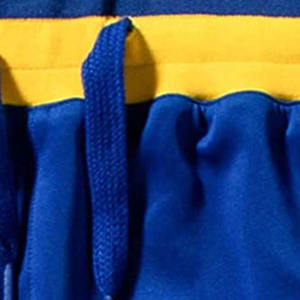 Ensemble de survêtement unisexe bleu et jaune à blocs de couleur, veste zippée à manches longues et pantalon de jogging, tenue de sport décontractée pour adulte, automne - Product Image 4