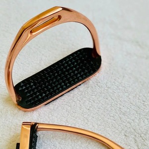 MARCO WEAR Professional <b>Equestrian</b> Grade High Quality Stainless Steel Horse Stirrup Smooth Edge Safe Contact Customizable Colors - Product Image 5