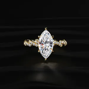 Anillo de Diamantes con Diamantes Naturales para Mujer, Colección con Certificado IGI, Compre Directamente de un Proveedor Indio de Confianza - Product Image 1