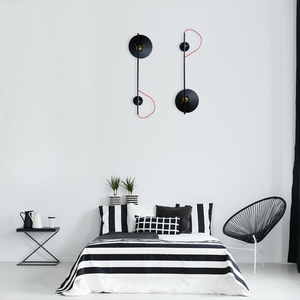 Lámpara de pared de cristal esférica nórdica moderna, aplique LED minimalista de lujo para interiores, para dormitorio, mesita de noche, sala de estar, pasillo, escaleras, decoración - Product Image 3