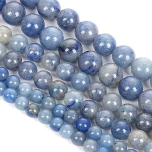 Cuentas Redondas Lisas de Aventurina Azul Genuina para Pulseras, Collares y Joyería DIY, Lote a Granel - Product Image 6