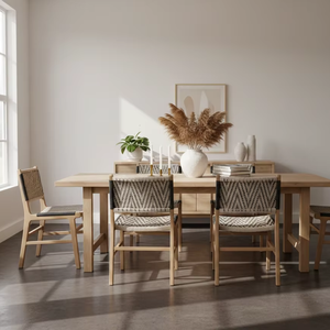 Silla de Comedor Luca, Moderna, Minimalista, de Madera de Teca Ecológica, Muebles de Exterior Comerciales, para Sala de Estar, Calidad de Exportación - Product Image 4