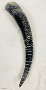 Chopes à boire en corne de buffle Viking de qualité supérieure - Corne naturelle polie pour l'ale, le miad et les événements médiévaux, artisanat naturel - Product Image 2