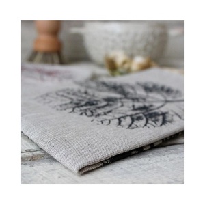 Maroon Floral Chain Printed Household Super Absorbent Fast Drying 100% Organic Cotton Cotton <b>Waffle</b> Personalized Soft Tea Towel - Product Image 5