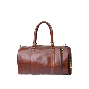 Bolsa de lona de cuero genuino de alta calidad con logotipo personalizado, color personalizado, para exteriores, de cuero Crazy Horse, para gimnasio, deportes, equipaje, bandolera, duradera - Product Image 6